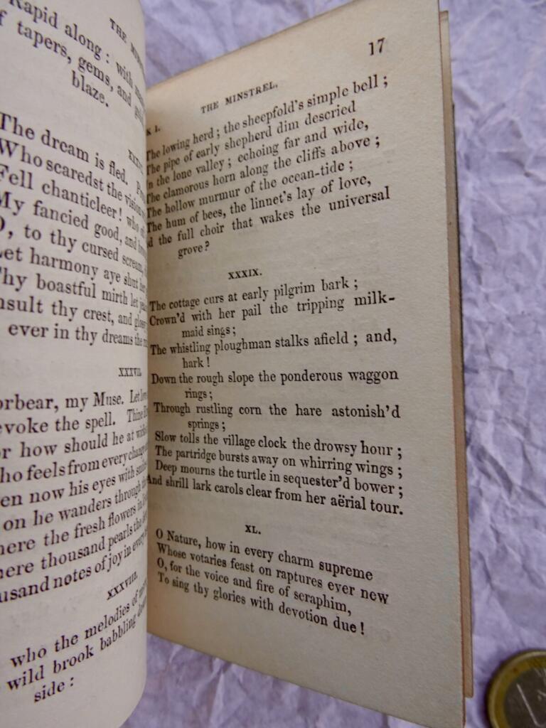 Minstrel or the progress of genius 1836 MINI