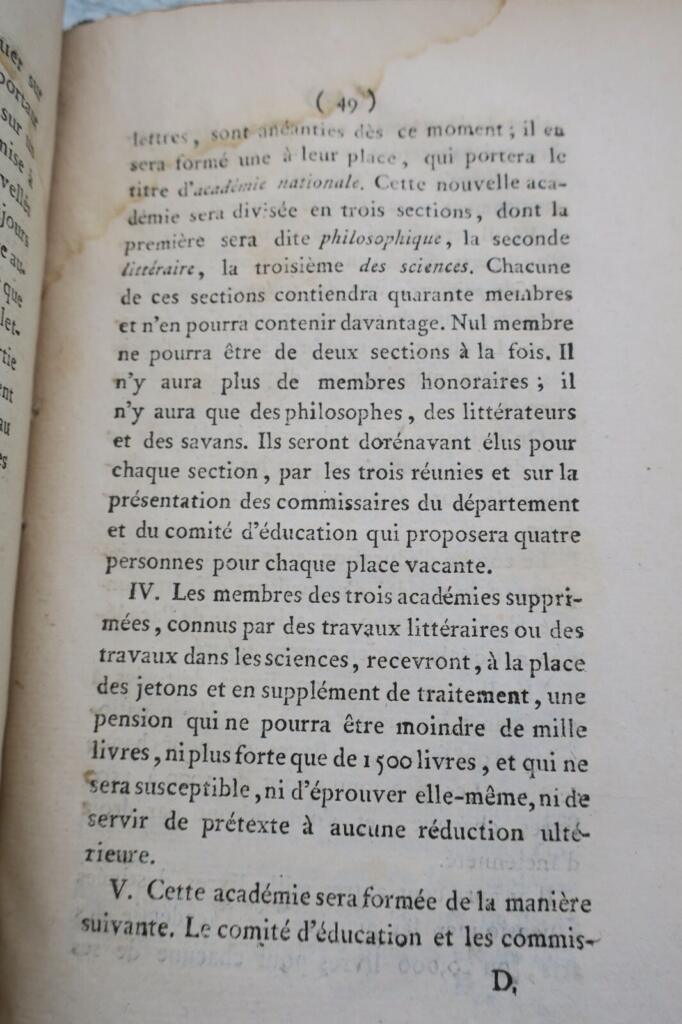 Mirabeau Speech by Monsieur Mirabeau the Elder on National Education 1791