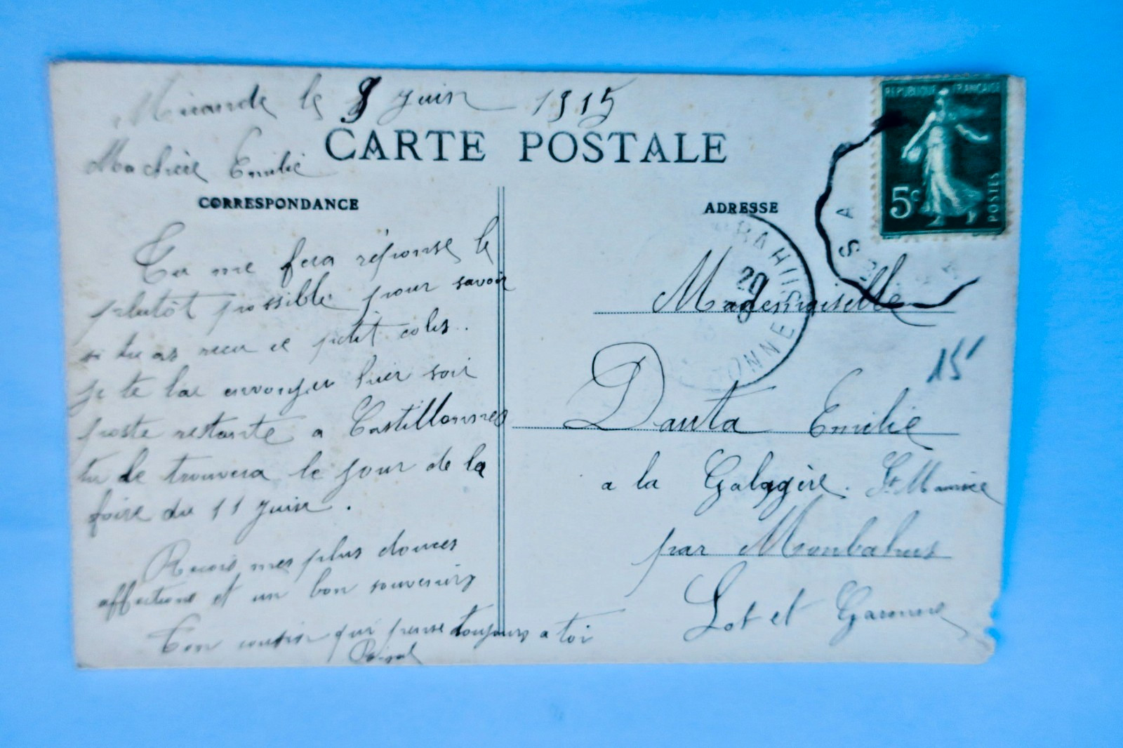 MIRANDE 32 la place d’Astarac & le marché 1915 - La Librairie Antique