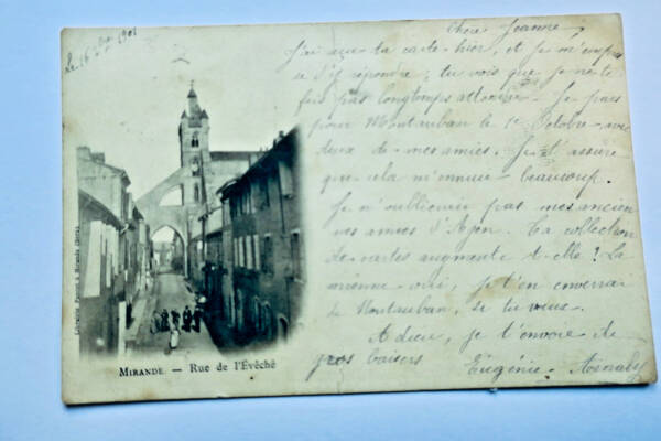 mirande rue de l'évêché vers 1900 Gers 32