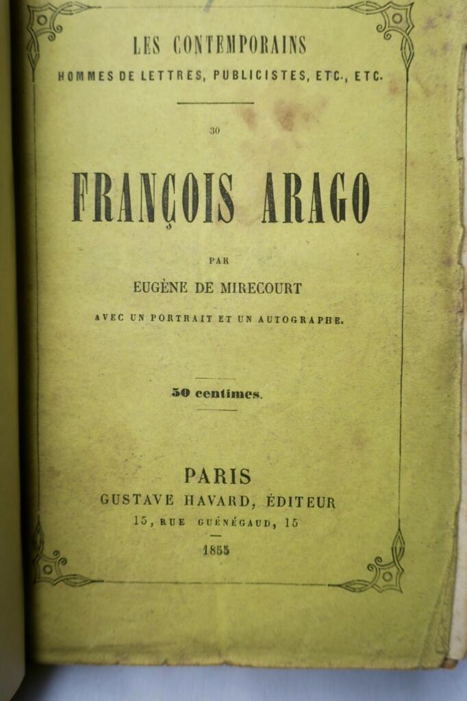 Mirecourt François Arago, Horace Vernet 1855