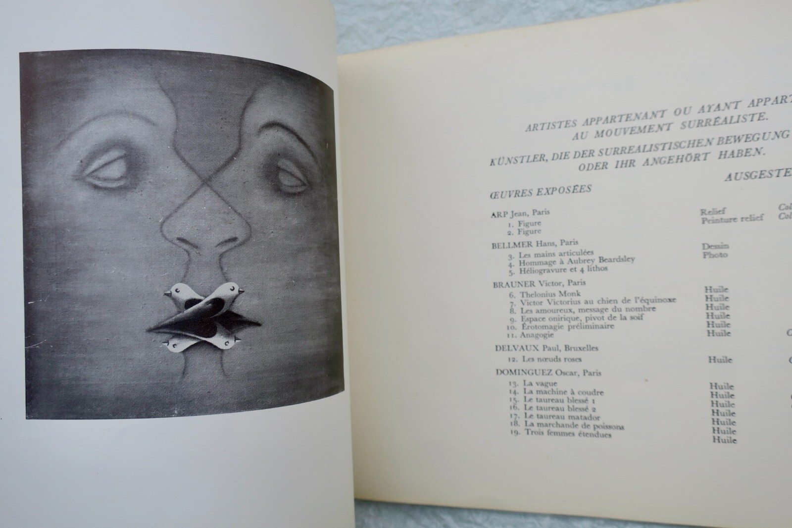 Umfrage zur Surrealistischen Malerei in Europa<span class="lla-card-orig-wrap"><span class="lla-card-orig">❦ MIRO, MAGRITTE, ARP, MAN RAY, TANGUY, ERNST Peinture Surréaliste en Europe</span></span> - La Librairie Antique