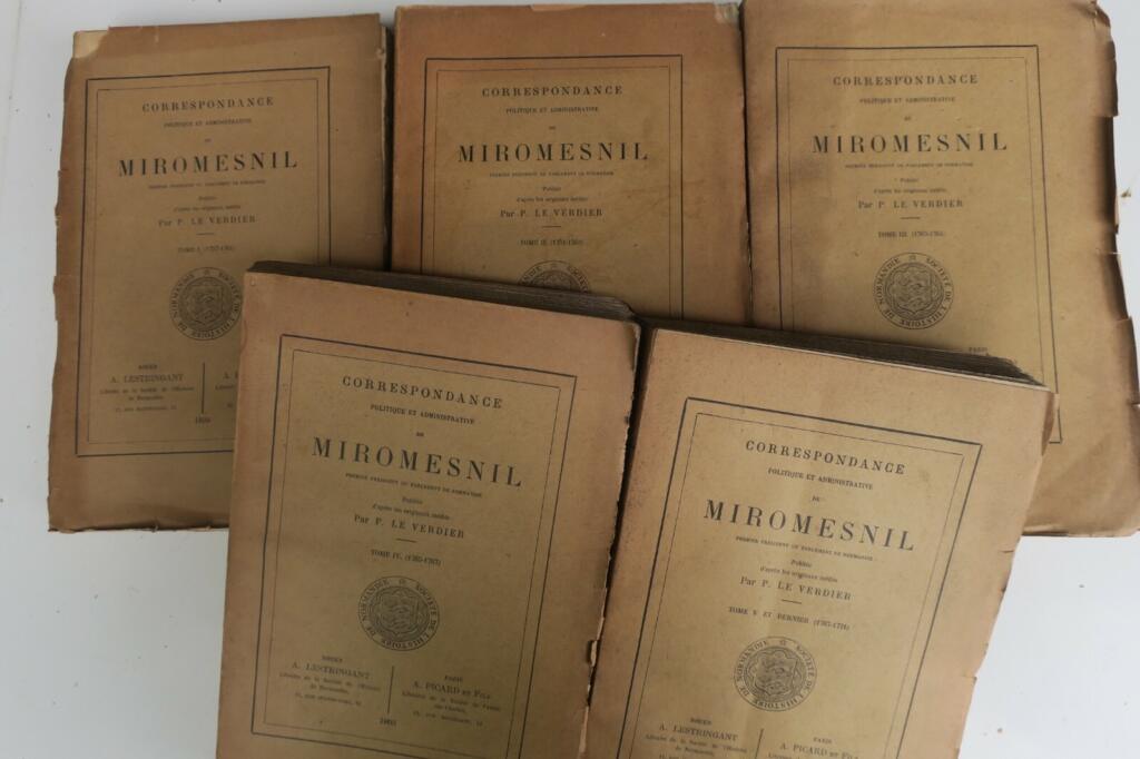 Politische und Administrative Korrespondenz Miromesnils
