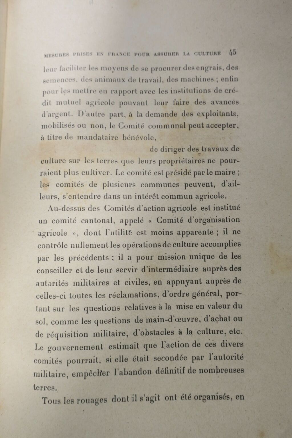 Agricultural practices during wartime