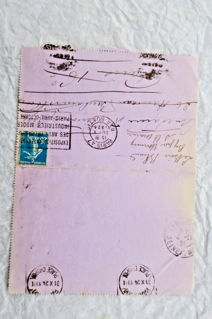 Autographe Briefe von Mme CATULLE-MENDES