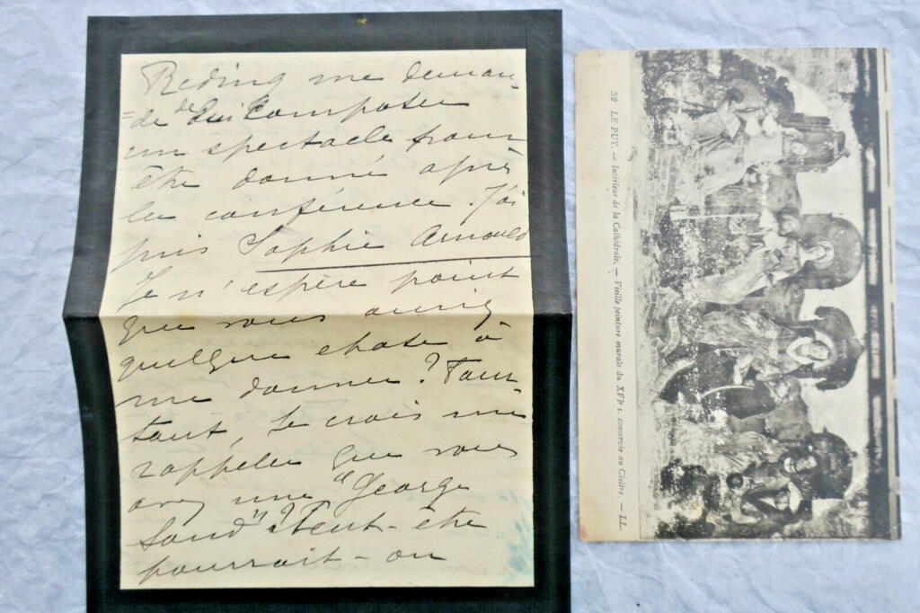Mme CATULLE-MENDES lettres autographes manuscrites & signées