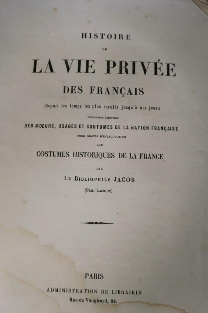 French Private Life & Historical Costumes