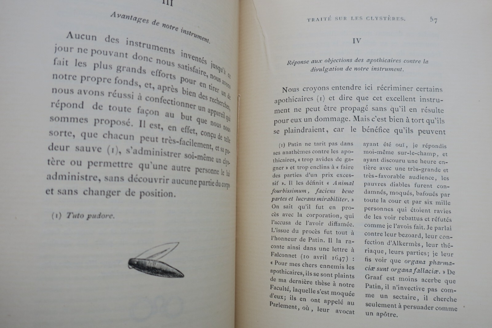 Molière L'Instrument de Molière. Traduction du Traité de Clysteribus – Image 5