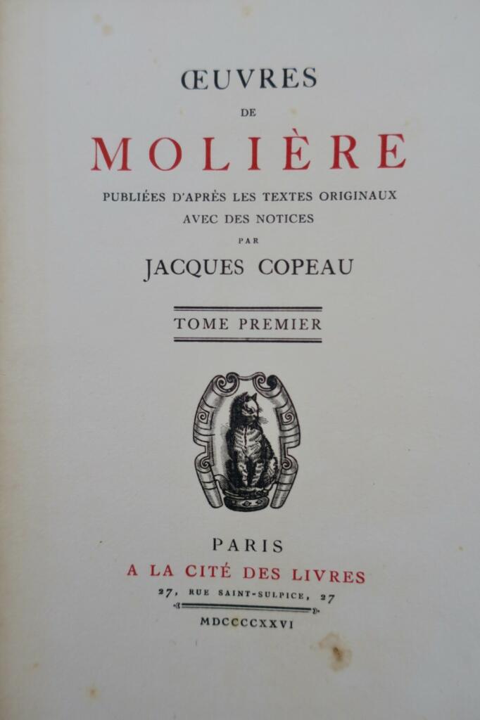 Vollständige Werke von Molière, 5 Bände.