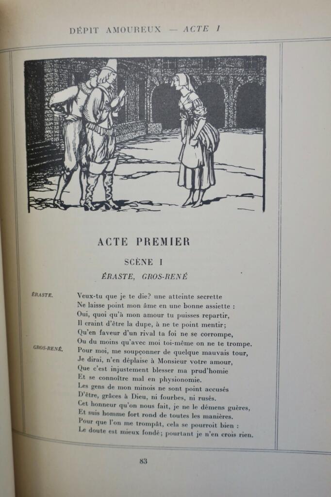 MOLIERE Théâtre de Molière dessins de G. Bruyer 1924
