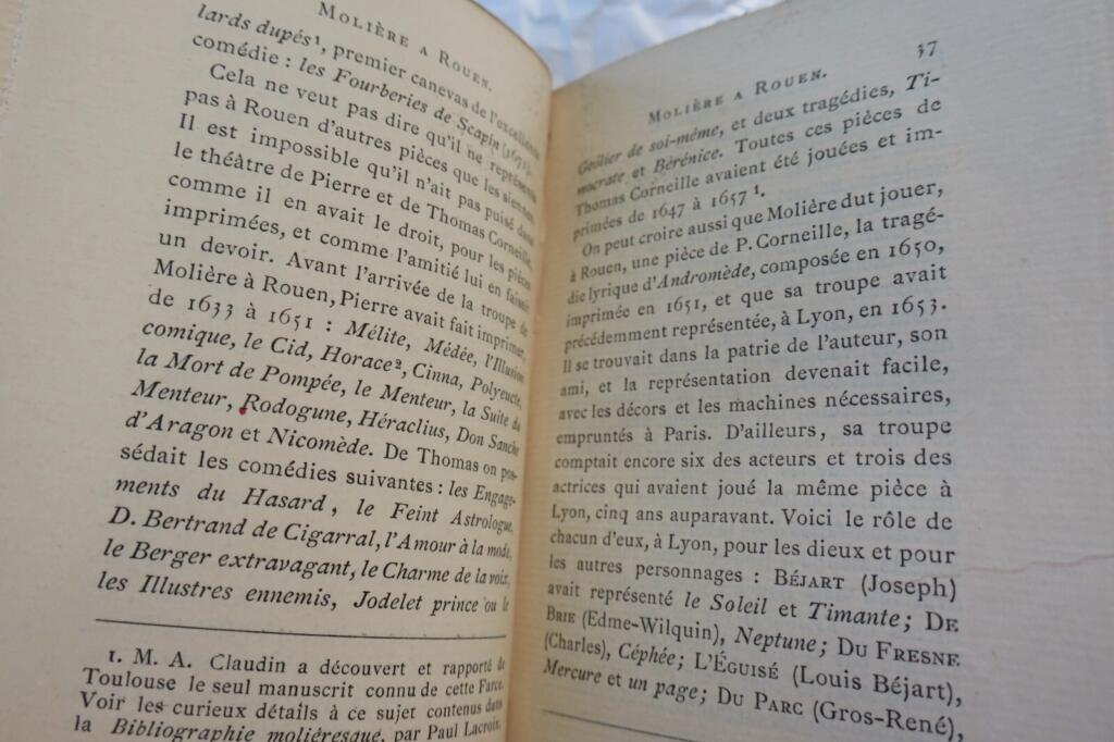 Molière Troupe de Molière et les deux Corneilles a Rouen en 1658