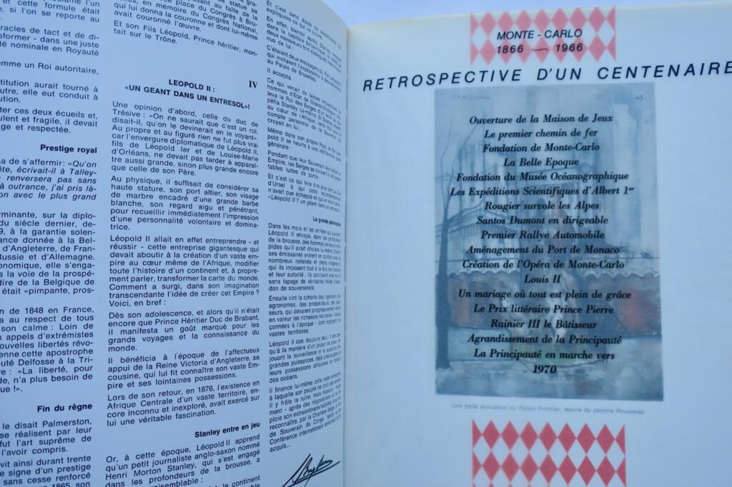 Monaco Reisejournal 1966 Monte-Carlo Centenar-Sonderausgabe