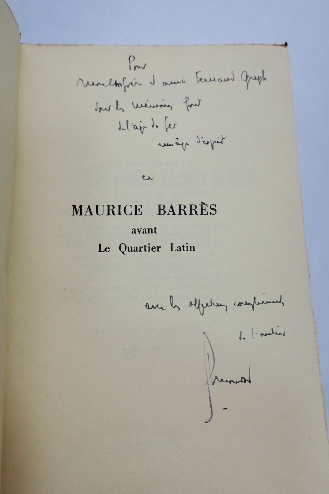 Mondor’s study on Barrès before Quartier Latin - Image 7