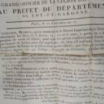 Monnaie ministre des finances Lot et Garonne 1804