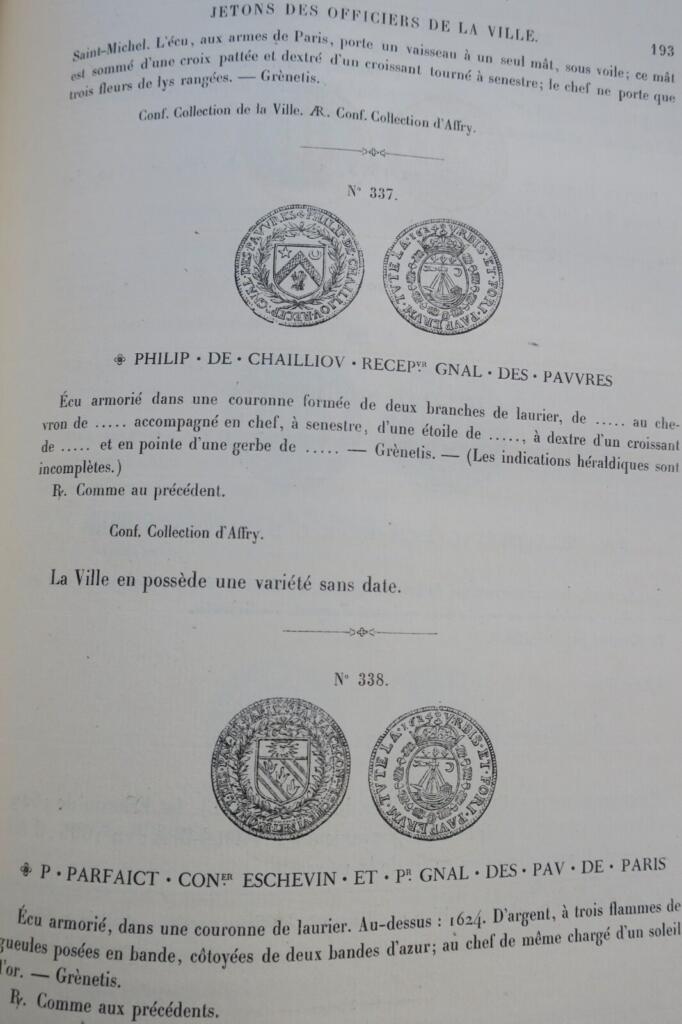 Pariser Münze - Jetons der Pariser Magistratur