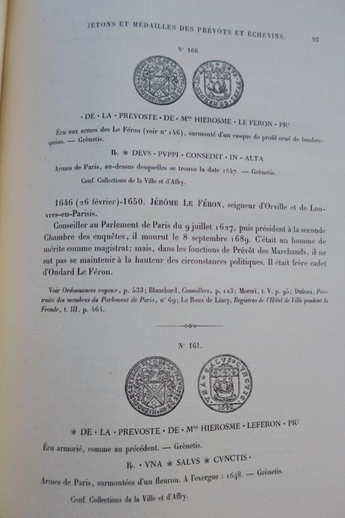 Münzen der Pariser Bürgermeister