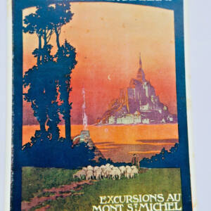 Mont-Saint-Michel chemin de fer de l'état voyages 2 CPA