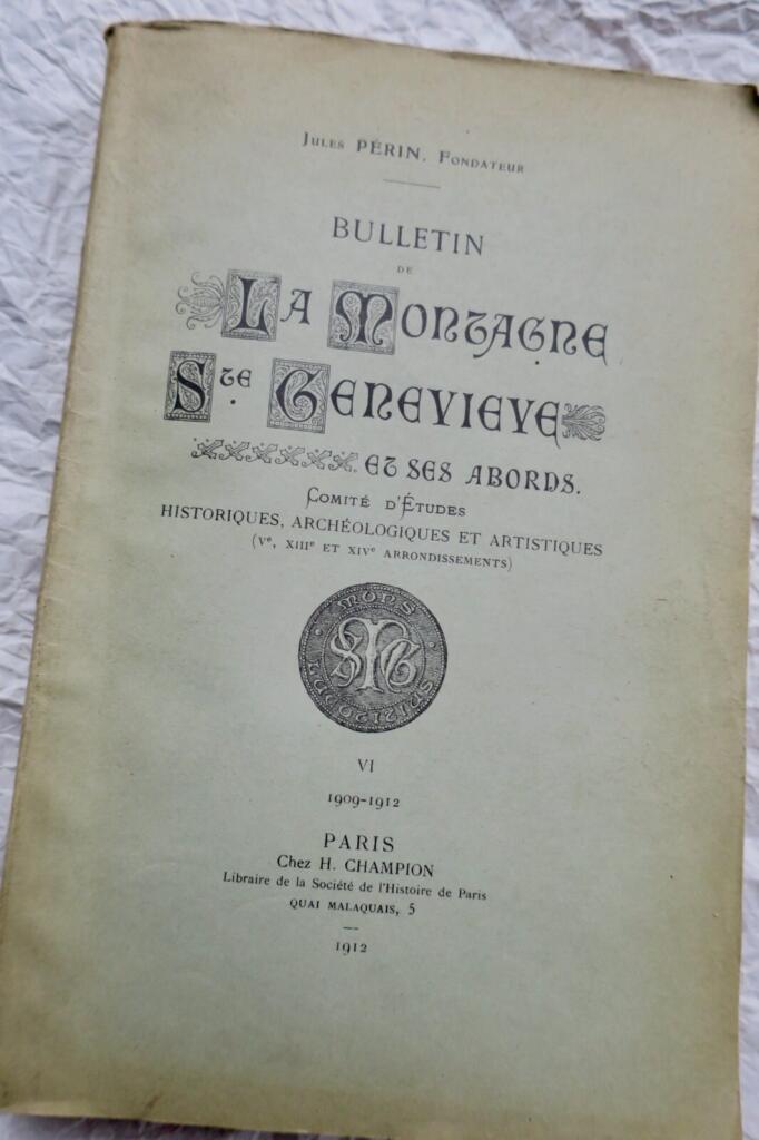 Montagne Ste Geneviève et ses abords 1912