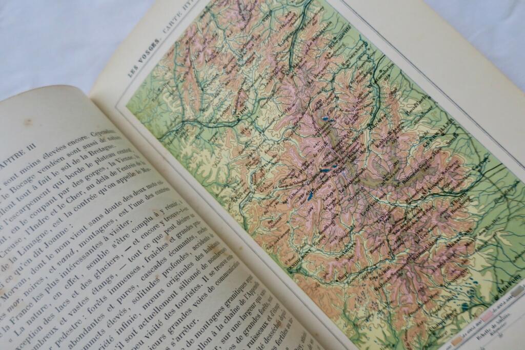 Studie über Berge und Geografie
