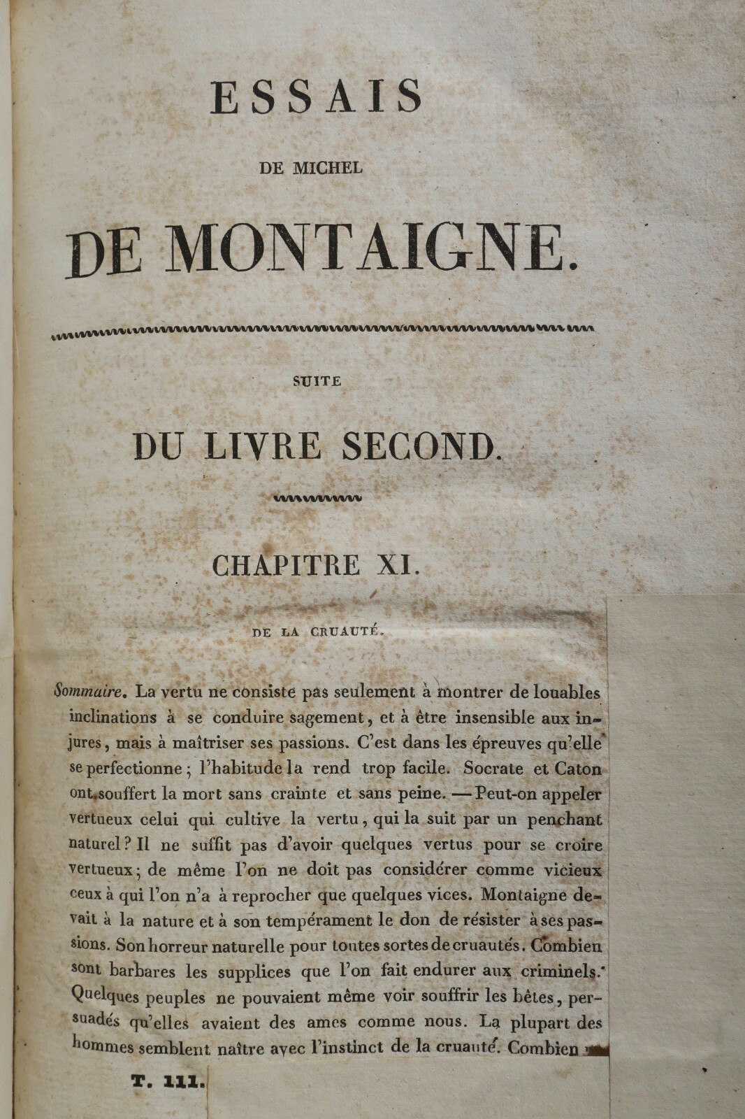 MONTAIGNE Essais de Michel de Montaigne 1828 – Image 7