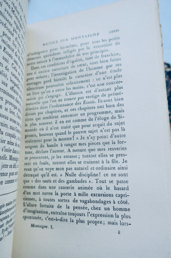 Montaigne's Essays in a Fine Edition