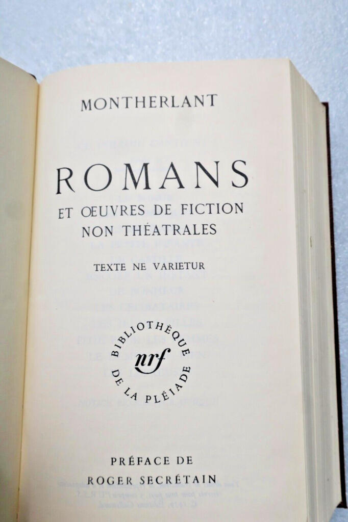 Novels and non-theatrical works