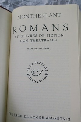 MONTHERLANT Henry ( de ) ROMANS Gallimard NRF Bibliothèque de la pléiade – Image 7