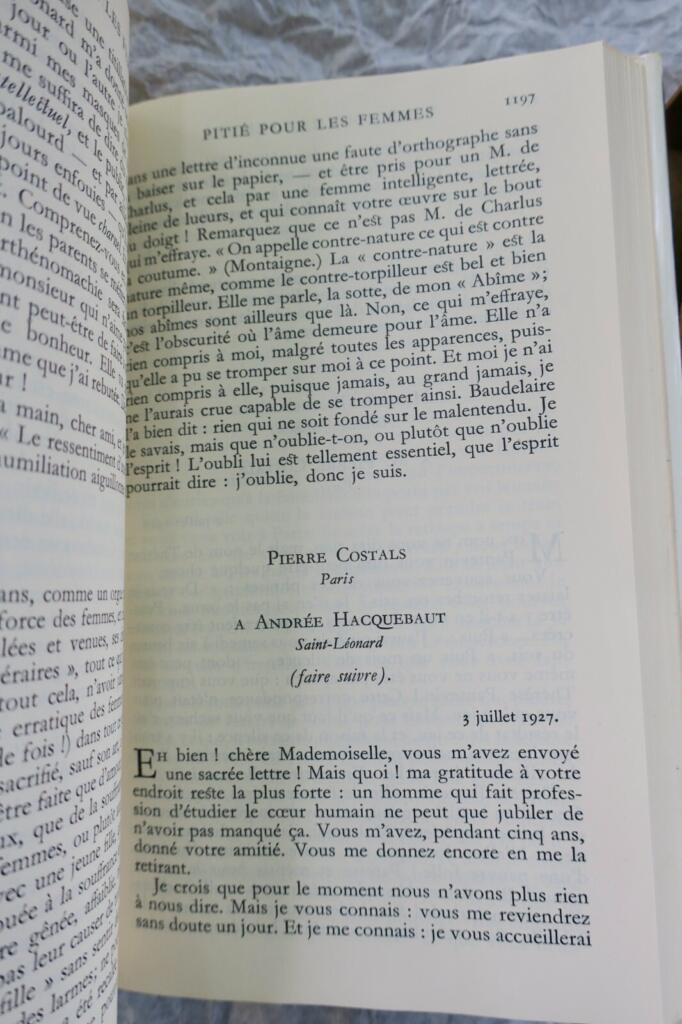 MONTHERLANT Henry ( de ) ROMANS Gallimard NRF Bibliothèque de la pléiade