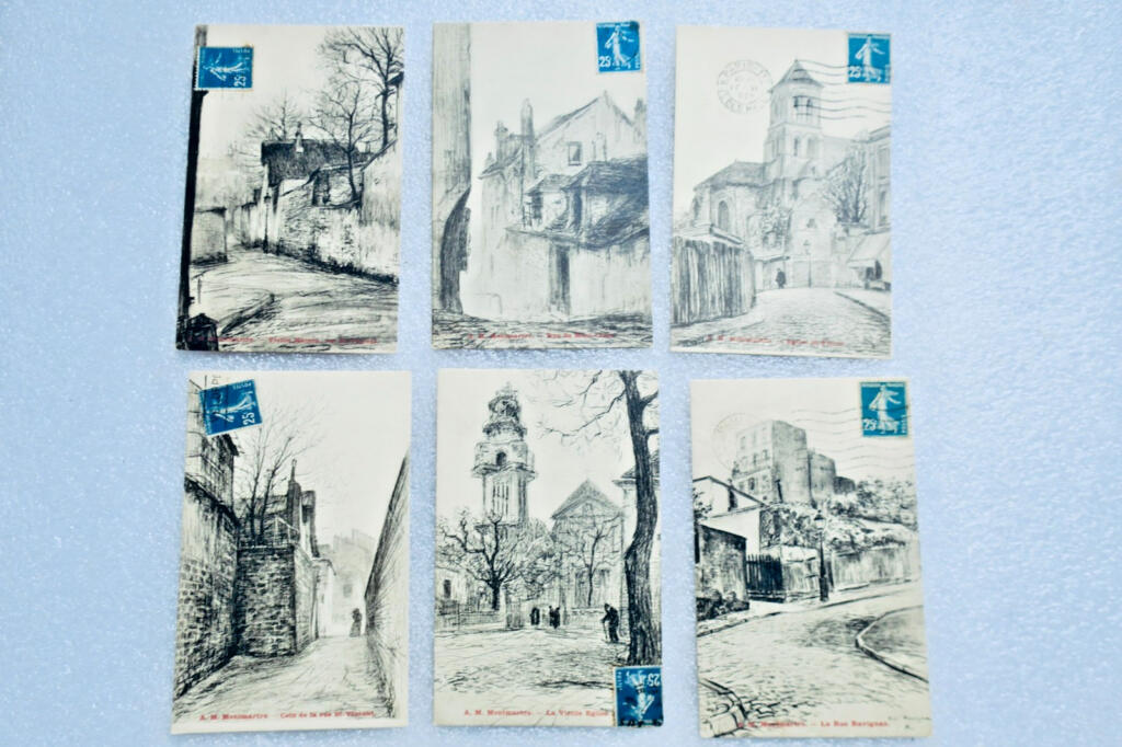 Historische Postkarten von Montmartre