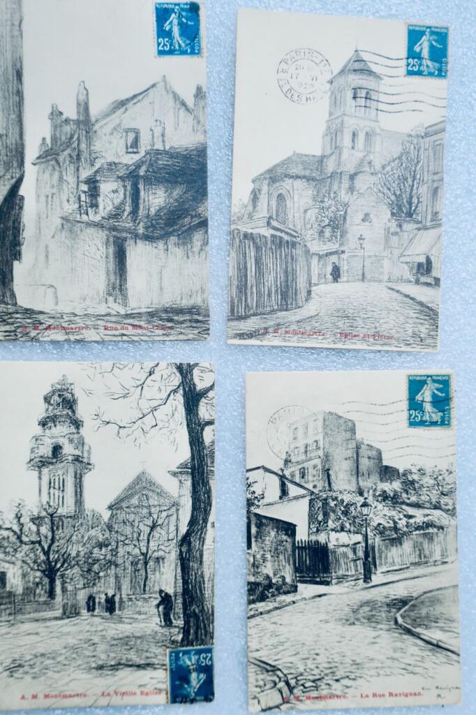 Historische Postkarten von Montmartre