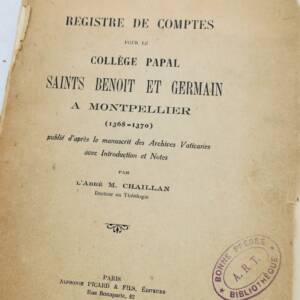 Montpellier Collège Papal Saints Benoit et Germain