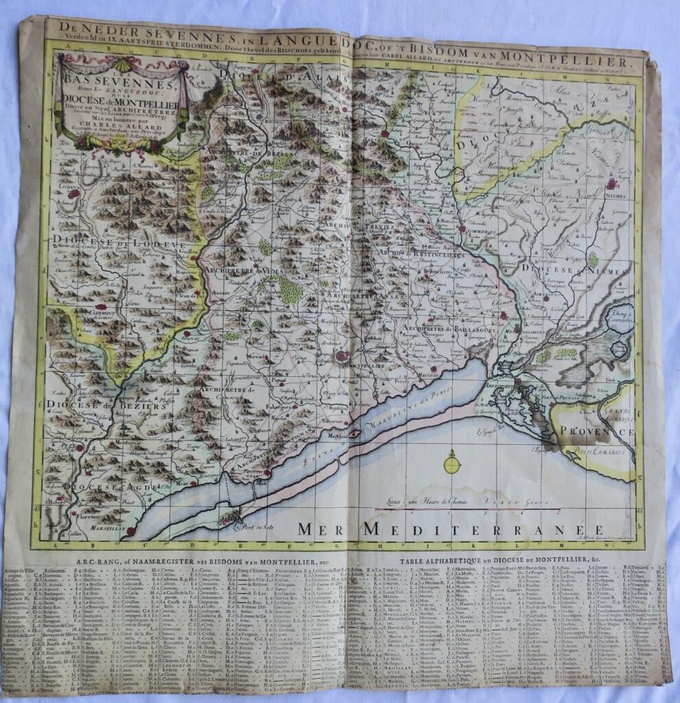 Geographical Map of Montpellier
