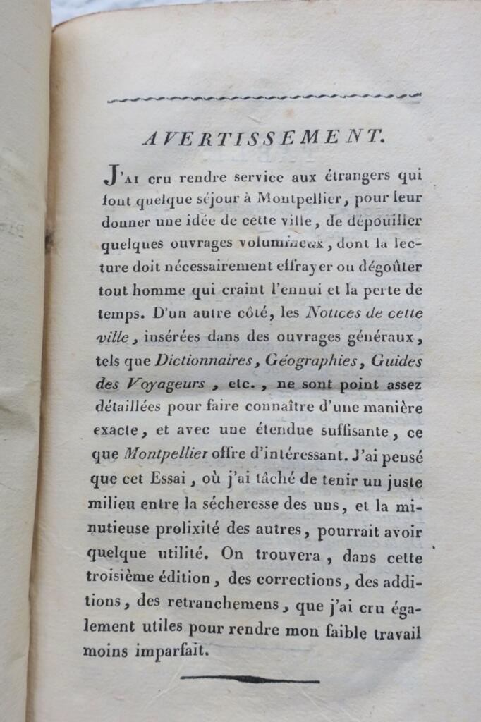 Übersicht über Montpellier (1818)