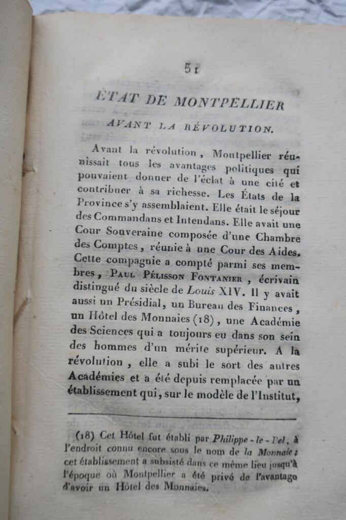 Übersicht über Montpellier (1818)