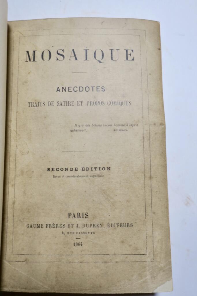 Antike Amusement aus 1864