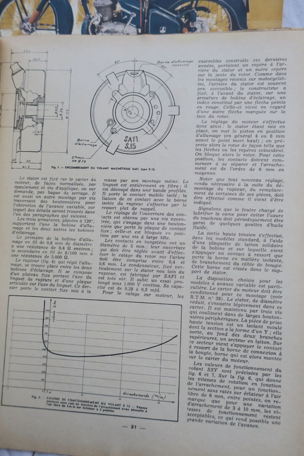 MOTO Revue Technique Motocycliste 1952 …1957