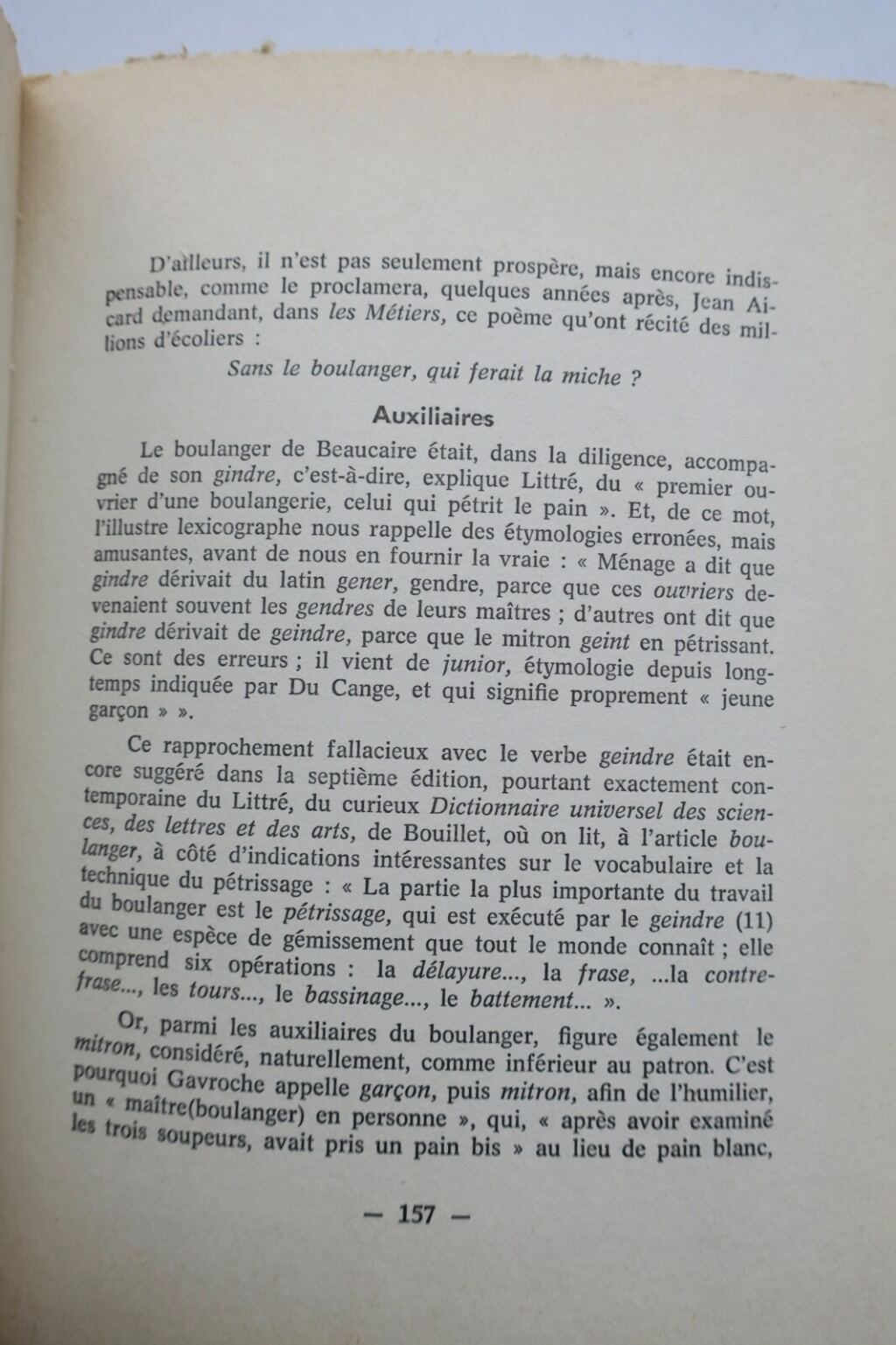 mots des métiers des traditions Nouvelles questions de folklore et de language