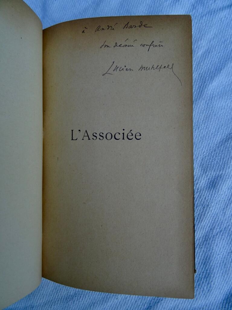 Muhlfeld L&rsquo;Associée 1903 envoi