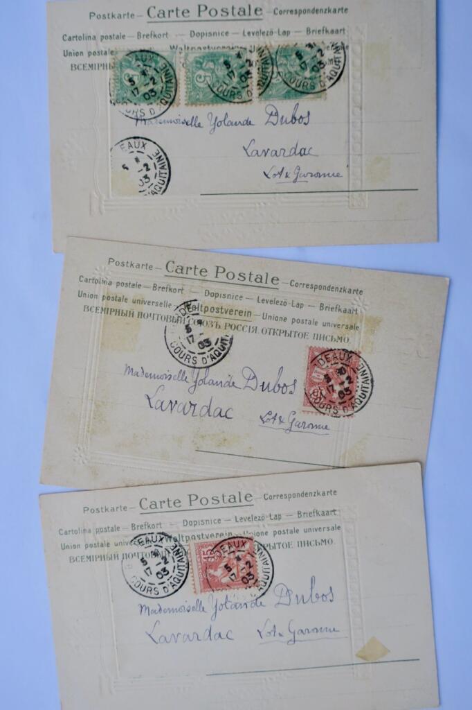 Muses on Silk, Hand Painted Postcards 1903