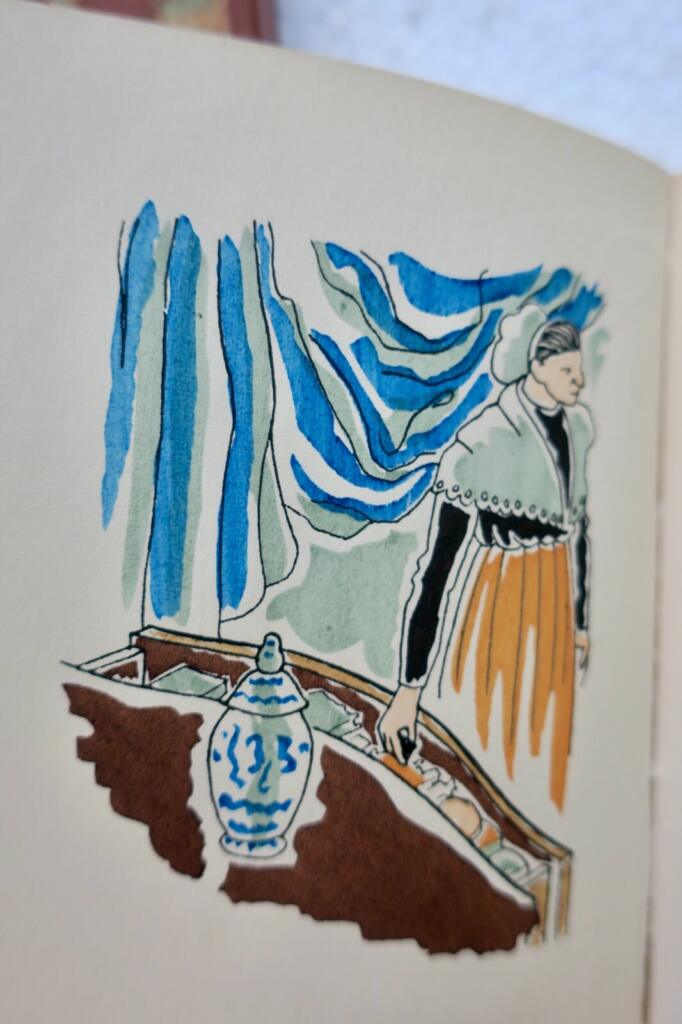 Romantic tale with illustrated color inserts