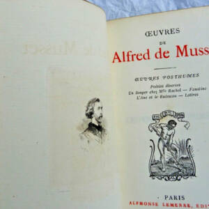 MUSSET Oeuvres posthumes 1876 sur vergé