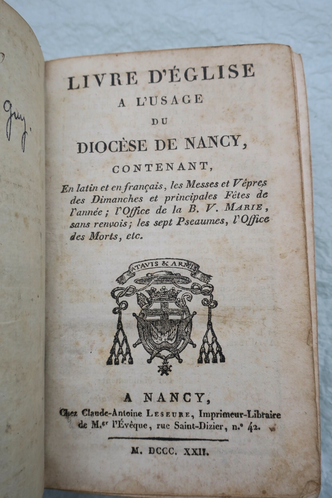 Liturgisches Diözesanbuch Nancy 1822 - Image 4