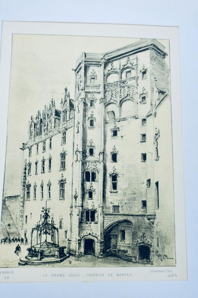 Nantes 3 gravures sur acier rehaussées en couleurs