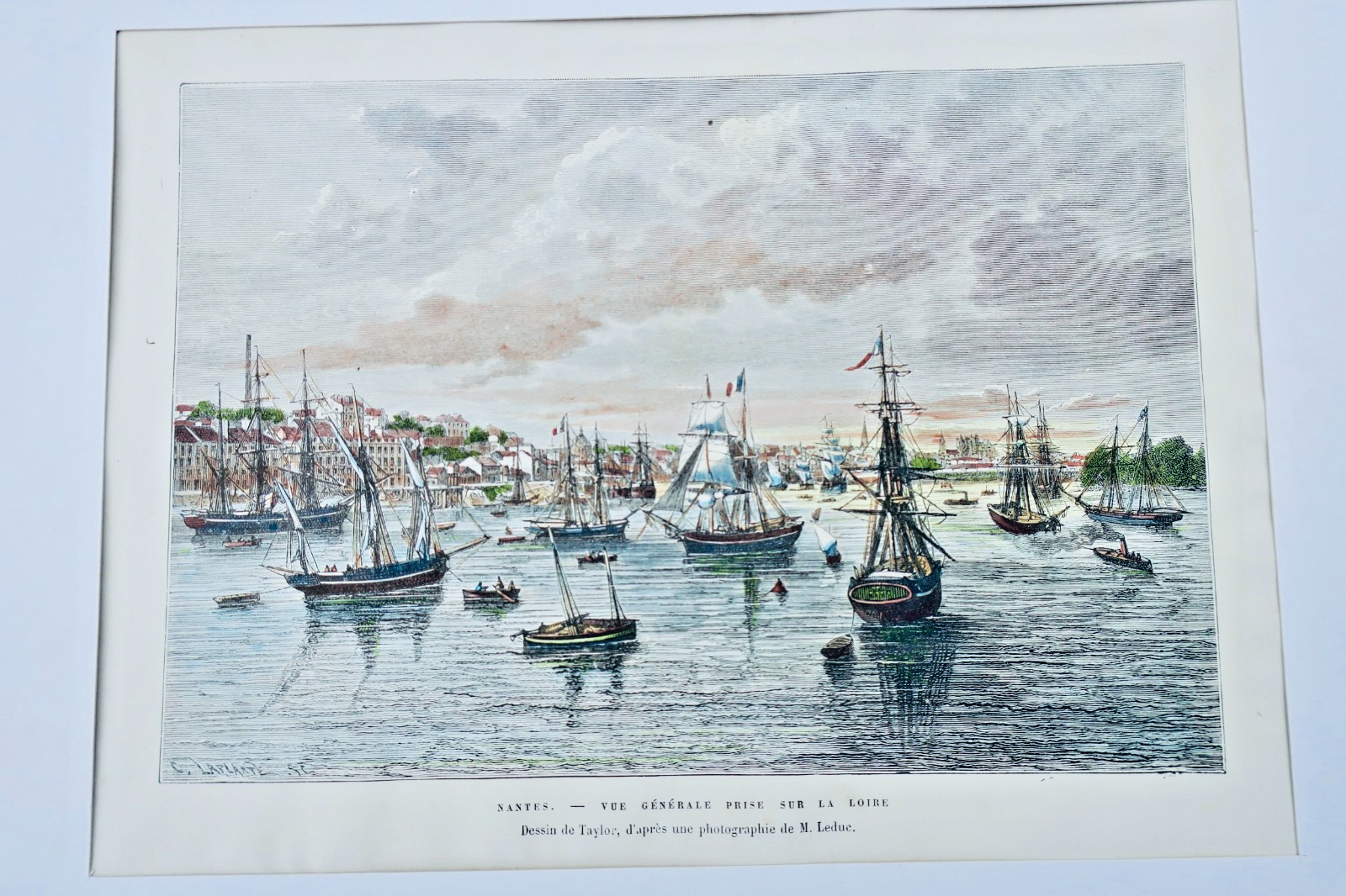 Nantes 3 gravures sur acier rehaussées en couleurs – Image 4