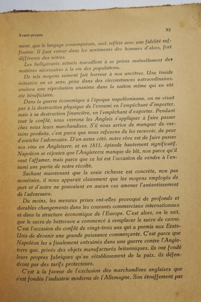 Napoléon DE JOUVENEL BERTRAND NAPOLEON ET L&rsquo;ECONOMIE DIRIGEE – LE BLOCUS CONTIN