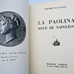 Napoléon Fleuriot de Langle LA PAOLINA, SOEUR DE NAPOLEON