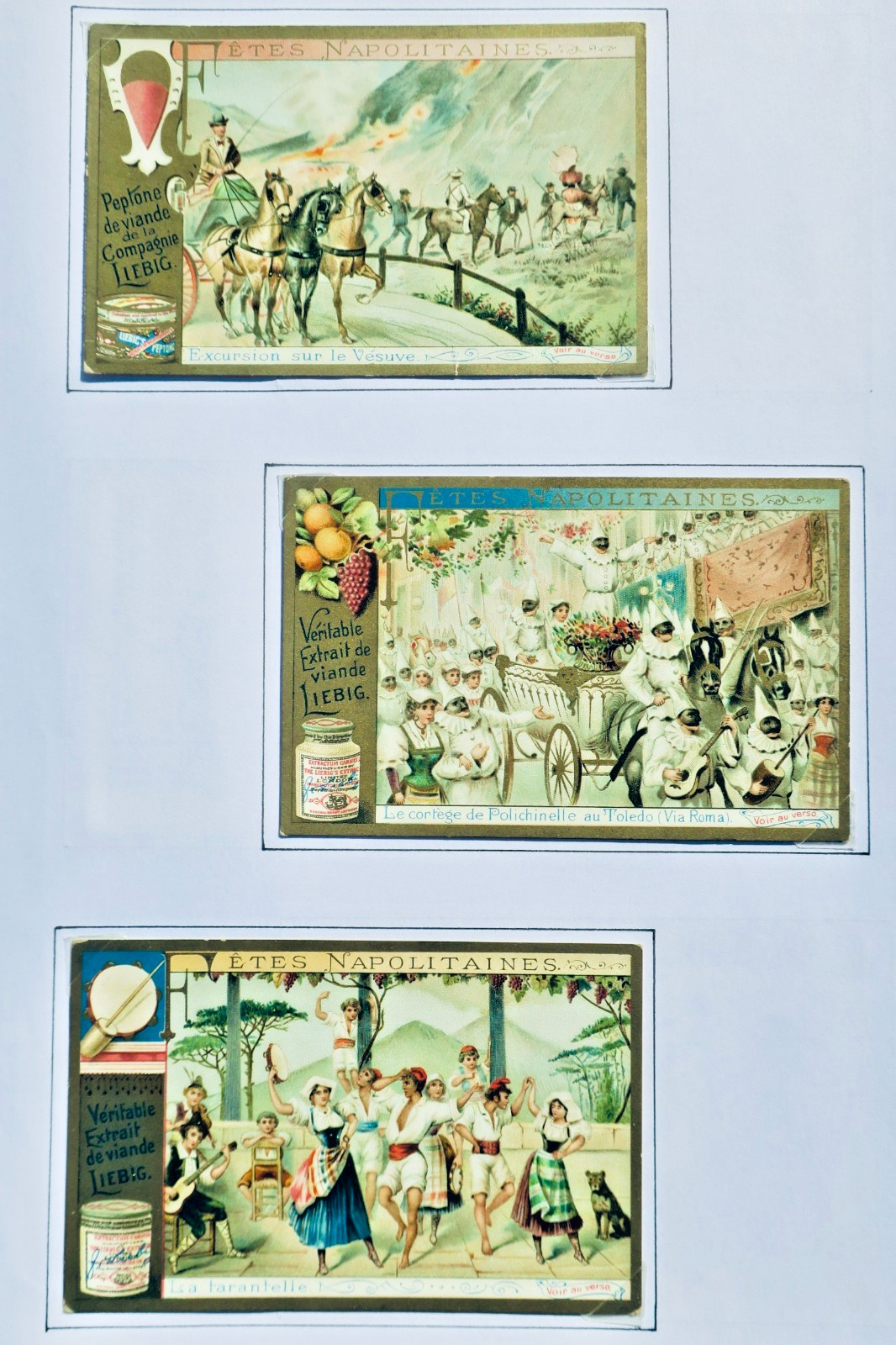 Napoli Liebig 6 chromo Fêtes napolitaines - La Librairie Antique