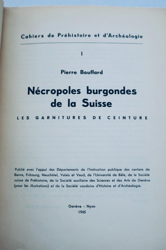 Burgundische Nekropolen Gürtelgarnituren