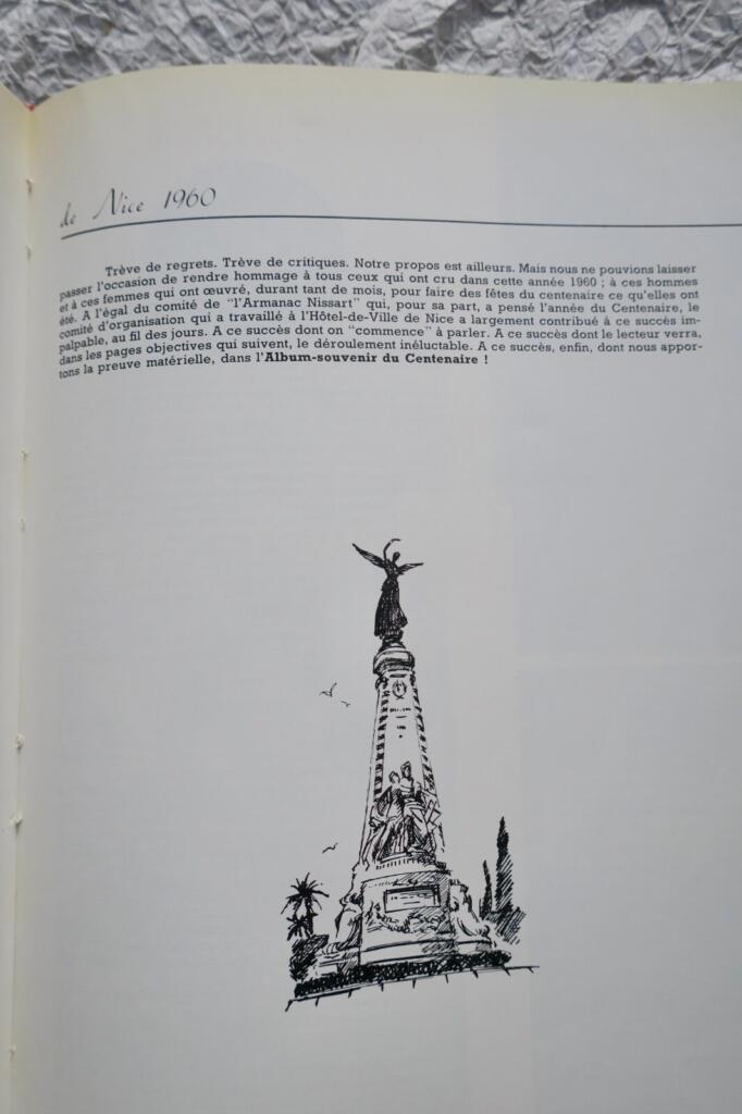 NICE MEMORIAL DE NICE 1960