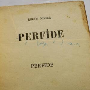 NIMIER (Roger) Perfide S.P. + dédicace